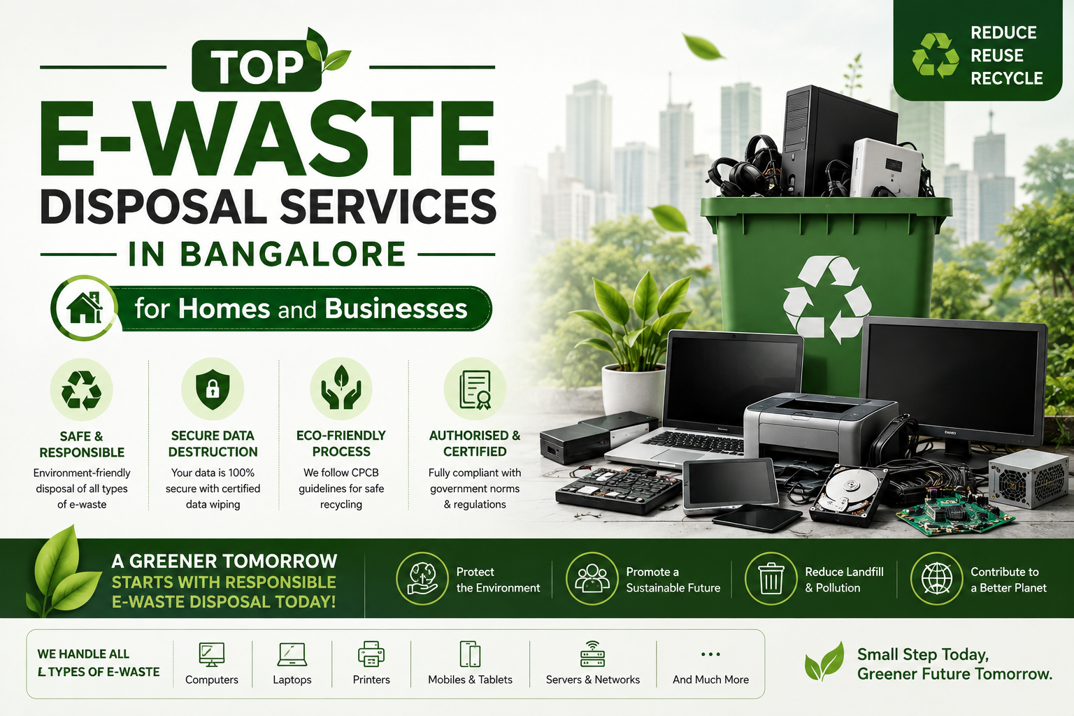 Top E-Waste Disposal Services in Bangalore for Homes and Businesses