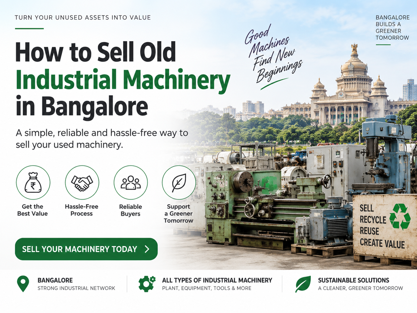 How to Sell Old Industrial Machinery in Bangalore