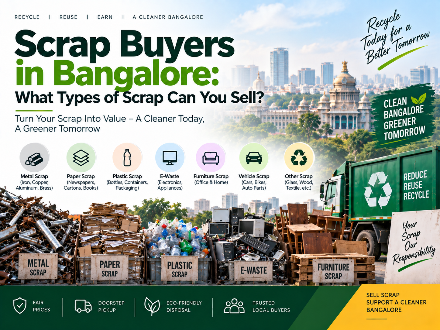 Scrap Buyers in Bangalore: What Types of Scrap Can You Sell?